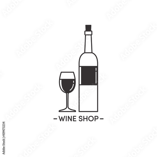 Logo wine and glass