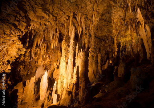 Stalactites in cave