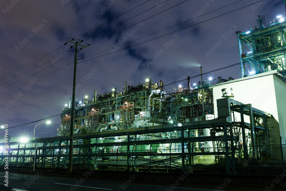 Fototapeta premium Gas processing factory