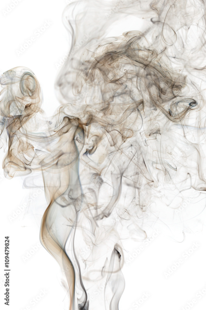 Abstract colored smoke from aromatic sticks. Abstract colored smoke from aromatic sticks.