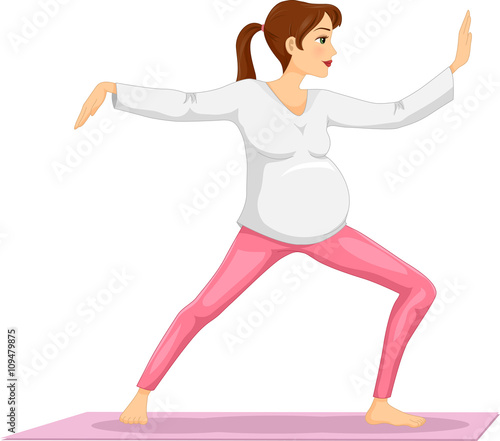 Girl Pregnant Tai Chi