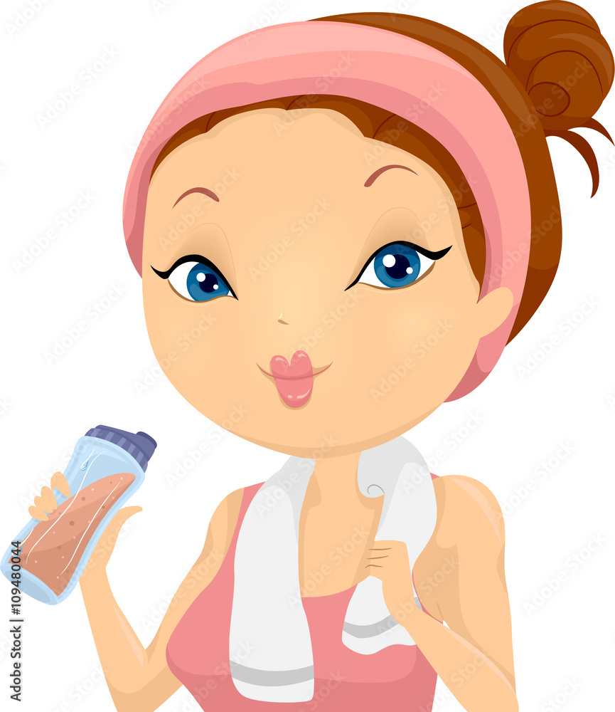 Girl Work Out Protein Shake Girl Work Out Protein Shake