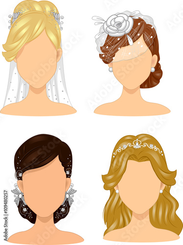 Girls Brides Wedding Headdresses
