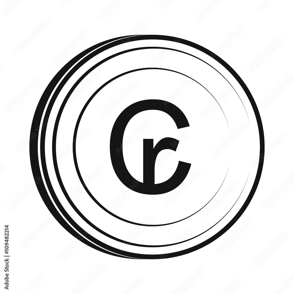 Cruzeiro icon, simple style Cruzeiro icon, simple style