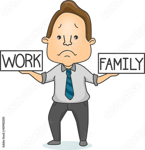 Man Balance Work Family