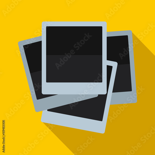 Photos icon in flat style