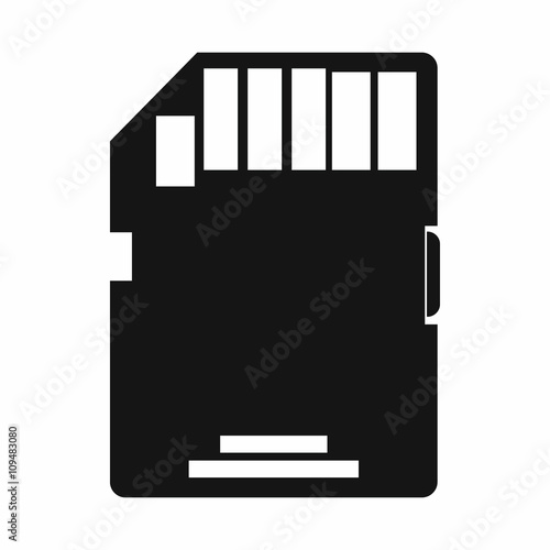SD memory card icon, simple style 