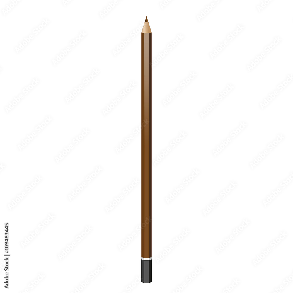 graphite brown pencil. graphite brown pencil.