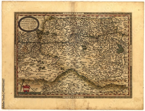 Fotografie vintage map