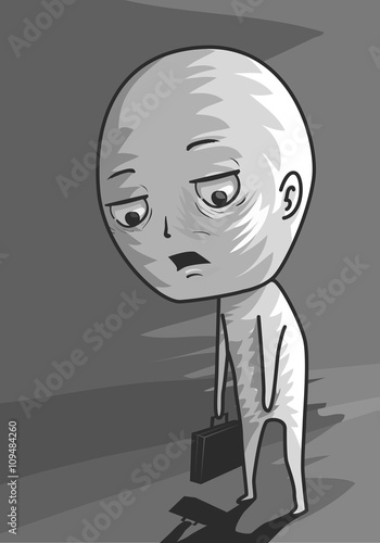 Man Tired from Work