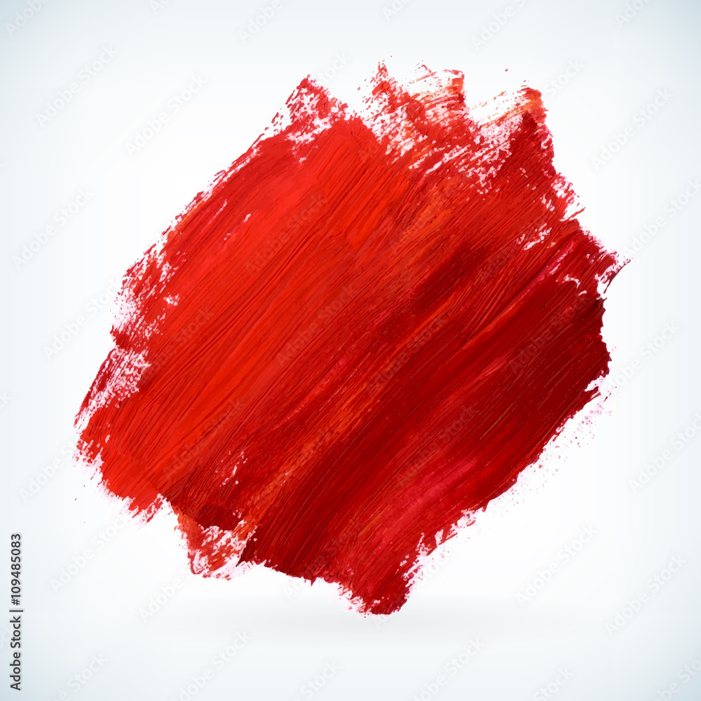 Red paint artistic dry brush stroke vector background Red paint artistic dry brush stroke vector background