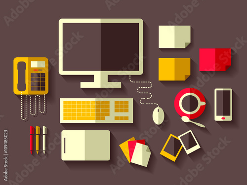 Common Office Desk Elements