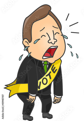Man Political Candidate Cry