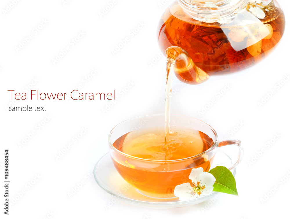 Tea cup kettle isolated white background
Tea cup kettle isolated white background