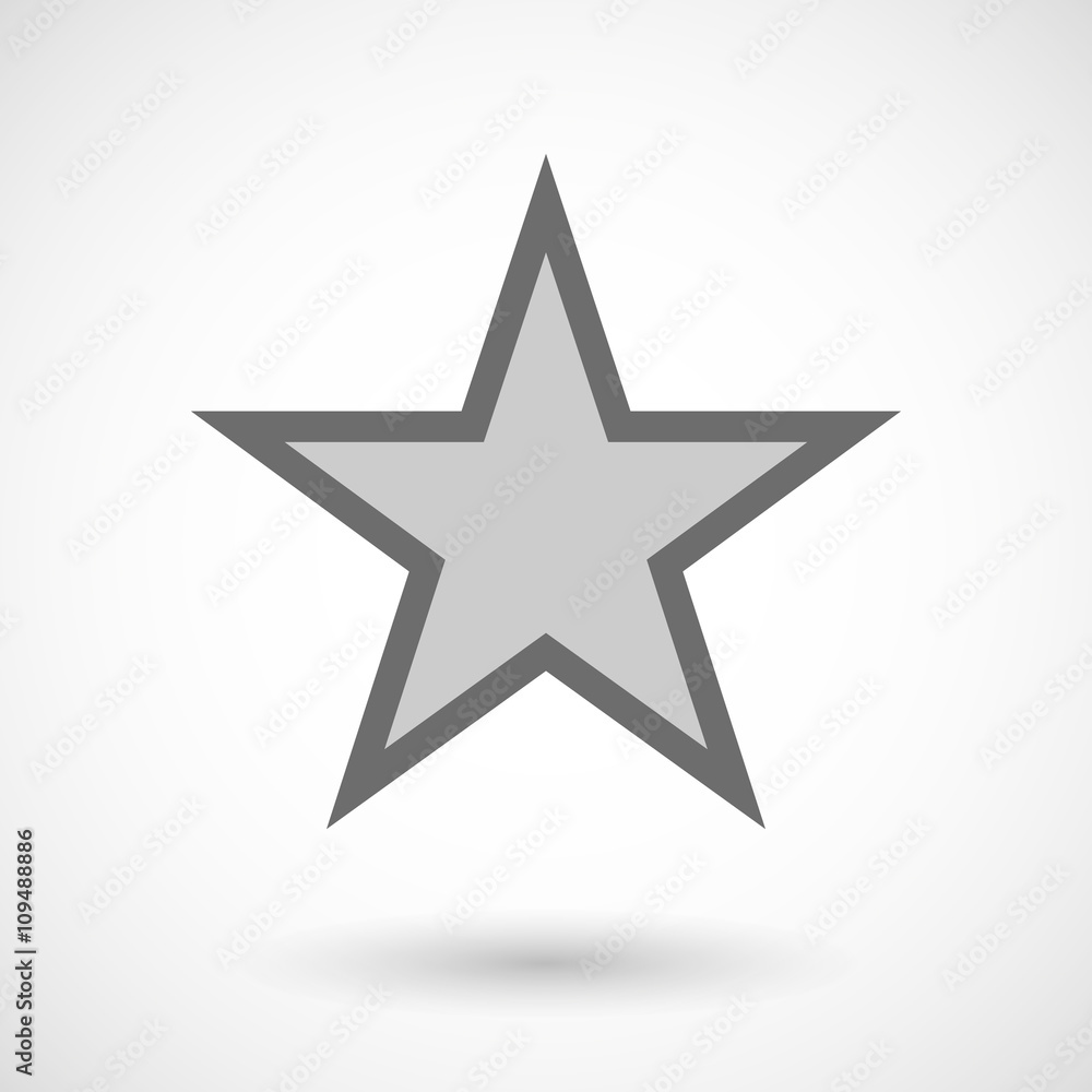 Fototapeta premium Vector illustration of the red star of comunism icon