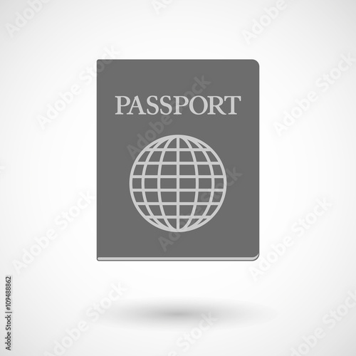  Vector illustration of   a passport