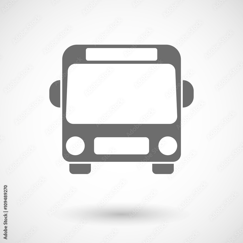 Isolated vector illustration of a bus icon Isolated vector illustration of a bus icon