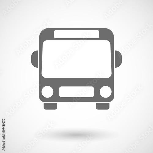 Isolated vector illustration of a bus icon