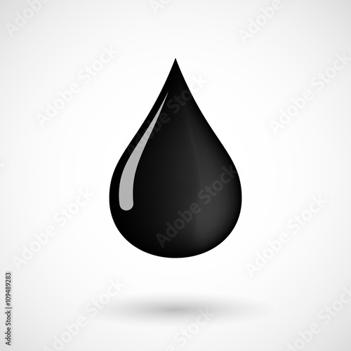 Isolated vector illustration of  an oil drop icon photo