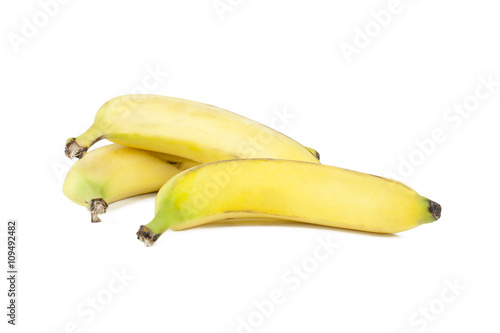three fresh bananas