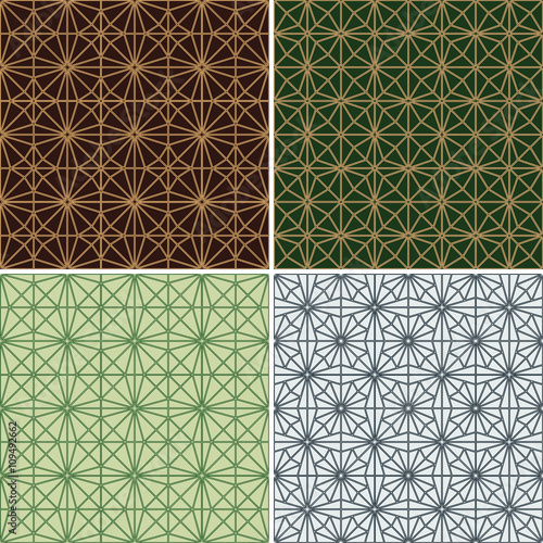 Geometric abstract seamless pattern. Vector illustration.