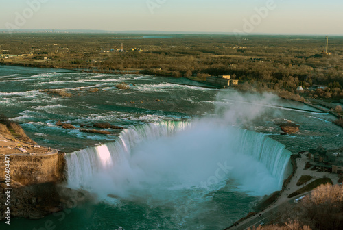 Niagara falls from the canadian side