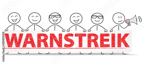Wir Streiken, Warnstreik