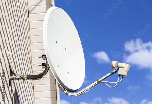 Fotografija Satellite dish on a house