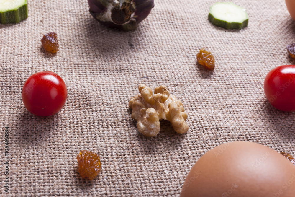 Food pattern of vegetables and eggs Food pattern of vegetables and eggs