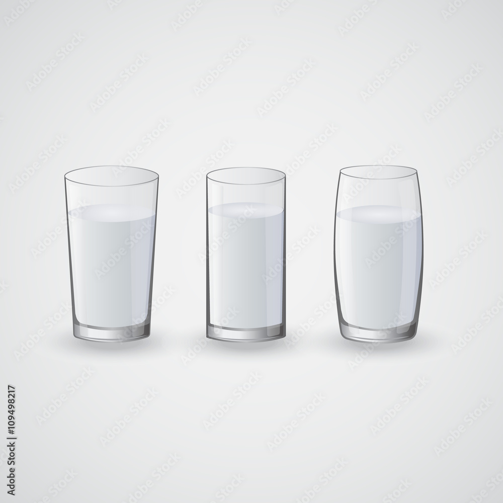 transparent glasses with water transparent glasses with water