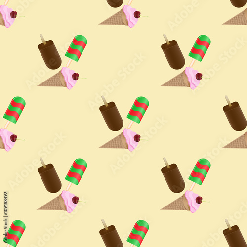 icecream seamless pattern