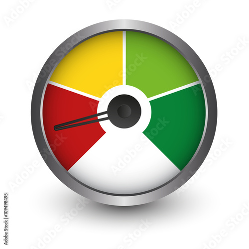 Barometer Speedometer 4 Segmente