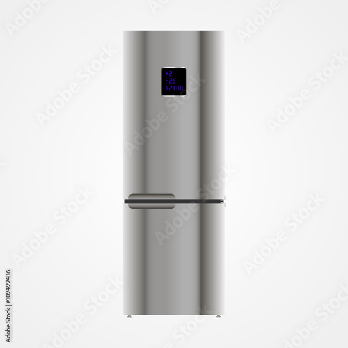 Refrigerator on white background