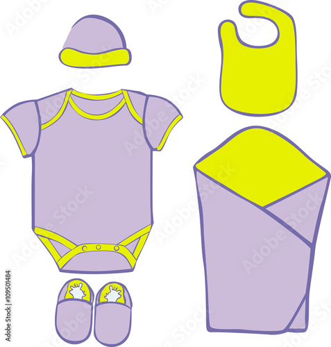 Baby Layette  - vector illustration