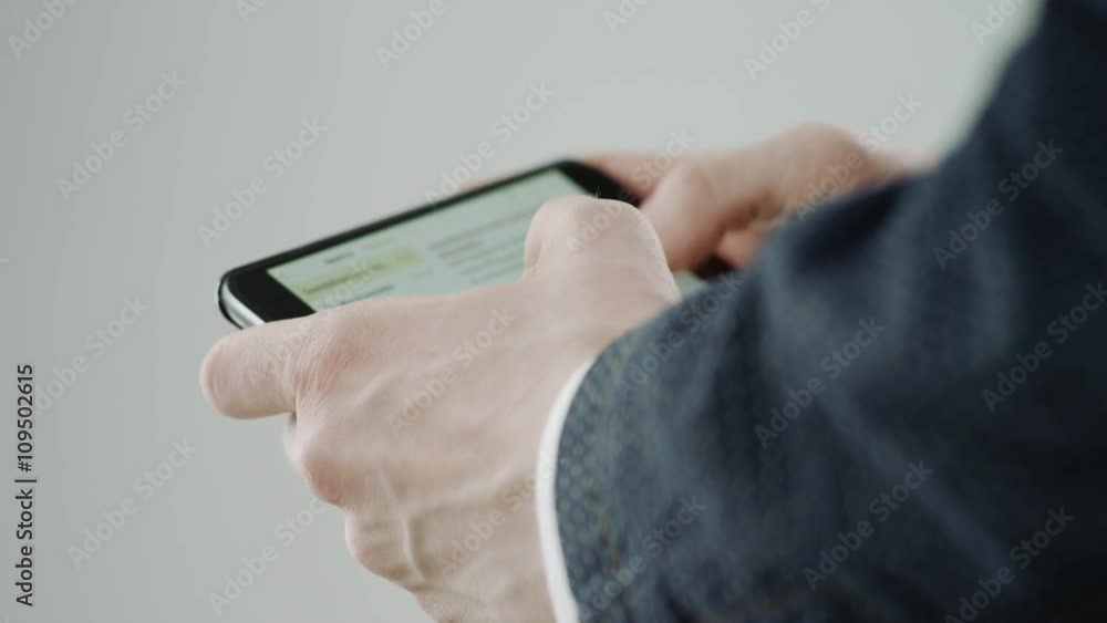 man using smart phone man using smart phone