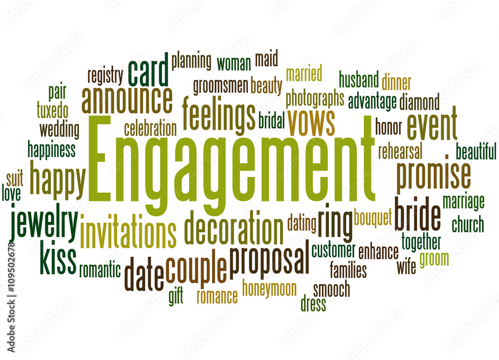 Engagement, word cloud concept 4