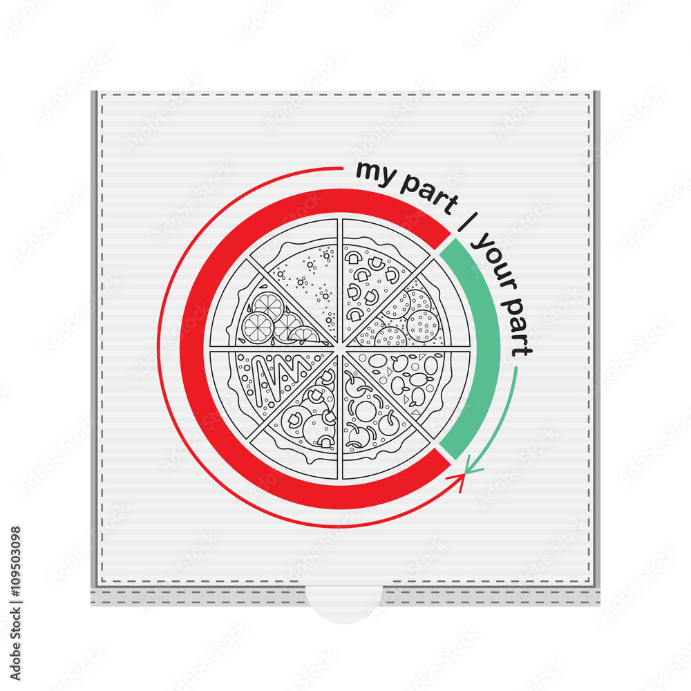 Obraz premium Pizza box 6