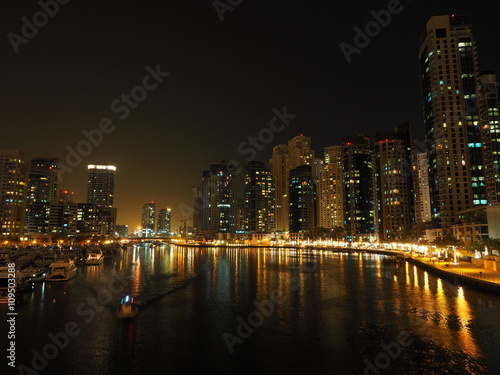 Dubai Marina at night © Andres Ello