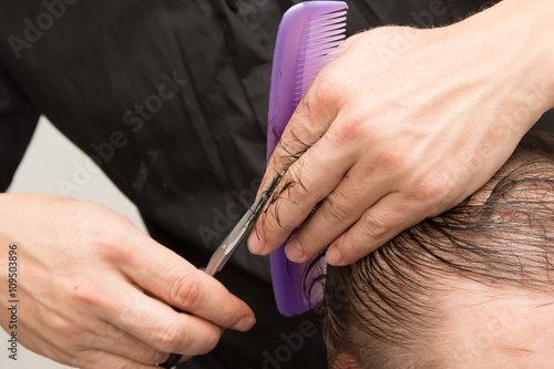 Female hair cutting scissors