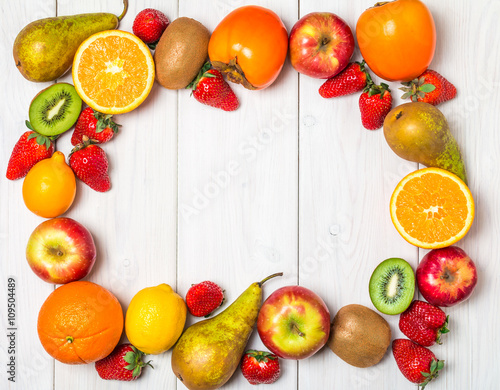 Fruits and berries  frame