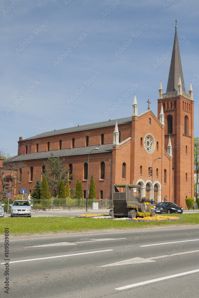 Poland, Upper Silesia, Gliwice, St Barbara Church