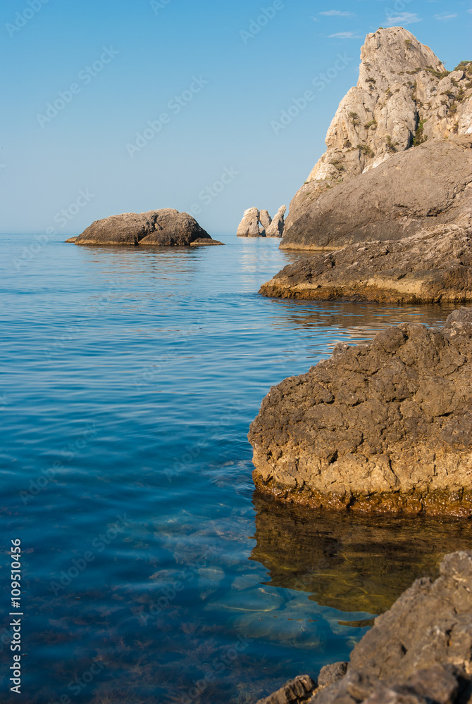 rocky coast of Black Sea