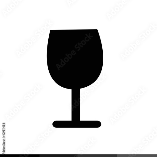Wine Glasses Icon Illustration design