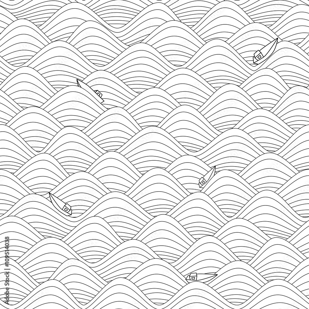 repeatable seamless graphic background with waves repeatable seamless graphic background with waves