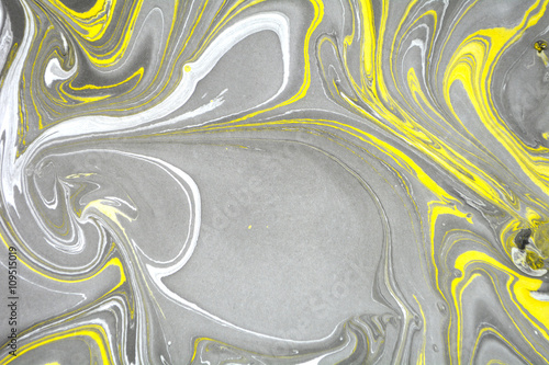 Marbling style. Writing surface, endpapers in bookbinding and stationery. Abstract handmade marble background. Ebru, traditional Turkish painting art. Painting on water. Transferred painting on paper.