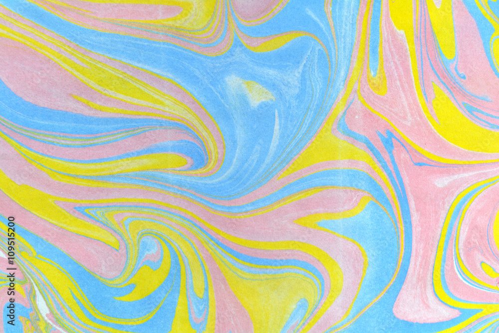 Clos up view of an original ebru painting. Abstract bright grunge background. Clos up view of an original ebru painting. Abstract bright grunge background.