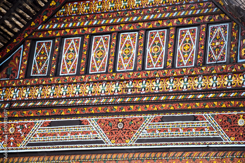 Traditional wood pattern from Indonesia
