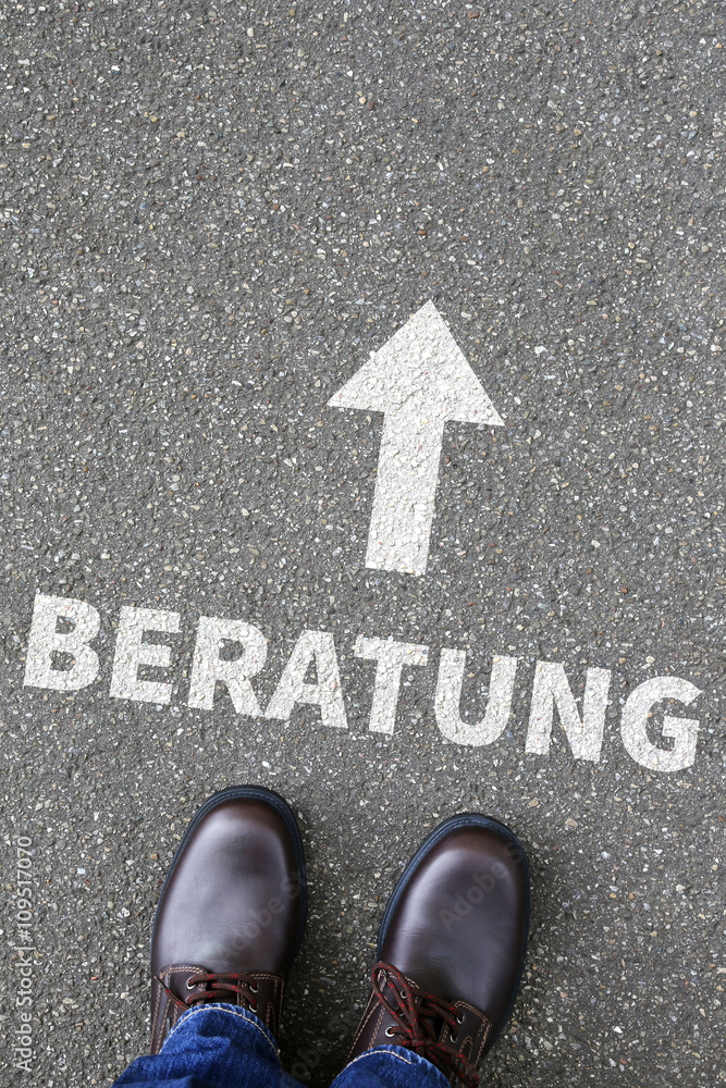 Fototapeta premium Beratung Berater, Hilfe Unterstützung beraten Problem Lösung B