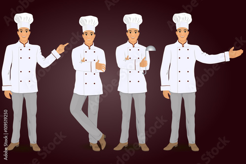 Φωτογραφία Four cooks in different poses