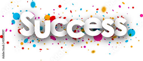 Success paper banner.